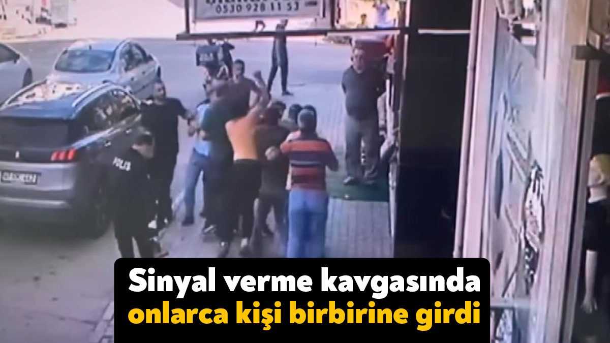 Kocaeli’de motosikletli kurye ile otomobil arasında sinyal verme üzerine başlayan
