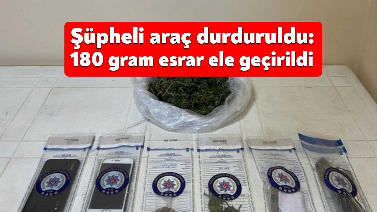 Kocaeli’nin Kandıra ilçesinde polis ekiplerince durdurulan araçta ve sürücüsünde yapılan