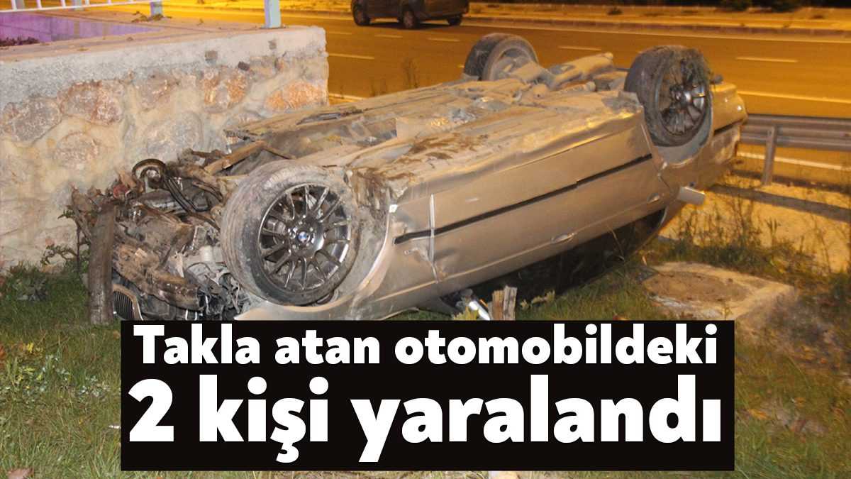Kocaeli’de sürücüsünün direksiyon hakimiyetini kaybetmesi sebebiyle kontrolden çıkan otomobil defalarca