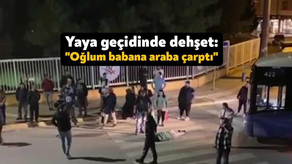Kocaeli’nin Derince ilçesinde yaya geçidinden yolun karşısına geçmeye çalışan vatandaşa
