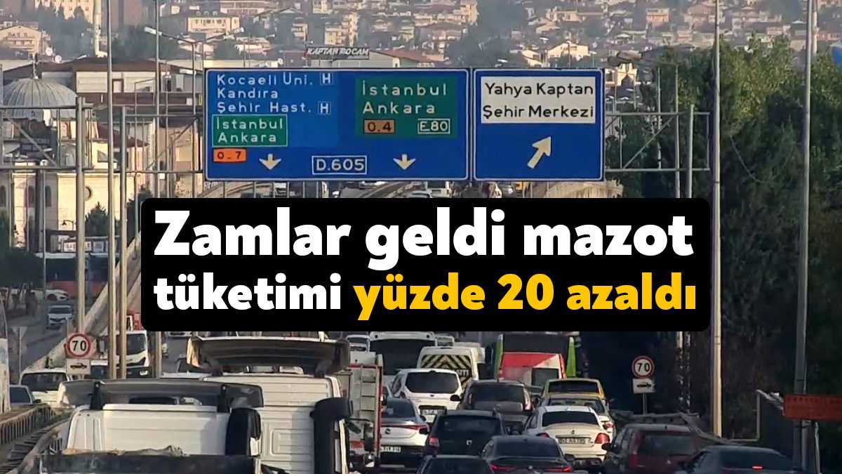 Son bir yılda motorine gelen zamlar tüketimi düşürdü. 2021’in ilk