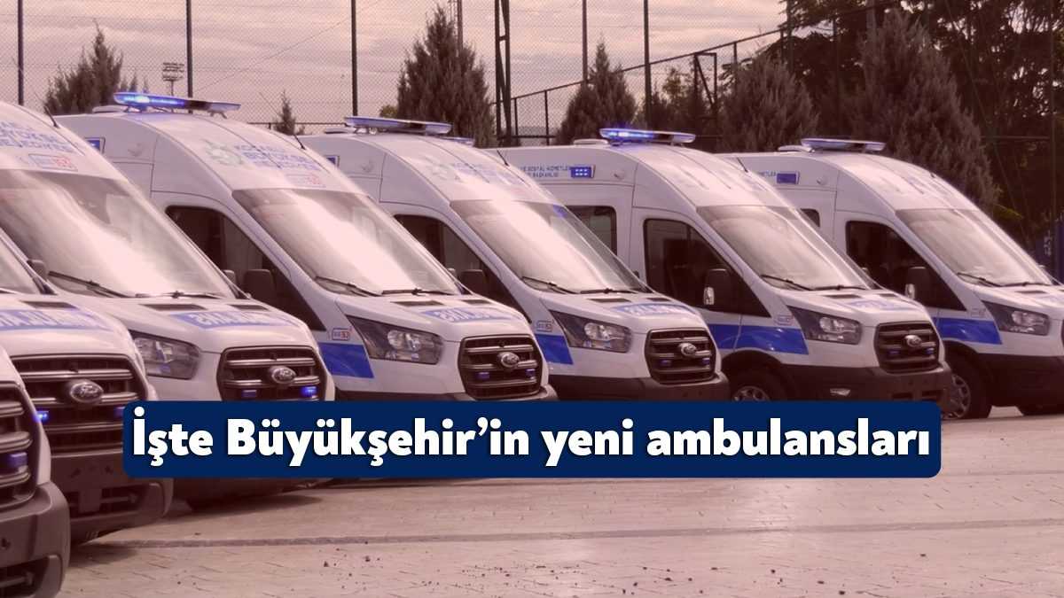 Kocaeli Büyükşehir Belediyesi Hasta Nakil Ambulans birimi 7 adet yeni