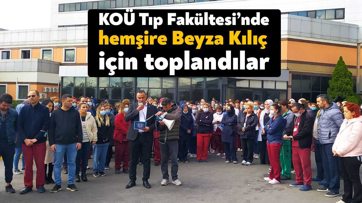 KOÜ Tıp Fakültesi hemşiresi Beyza Kılıç ve babası Salih Kılıç’ın