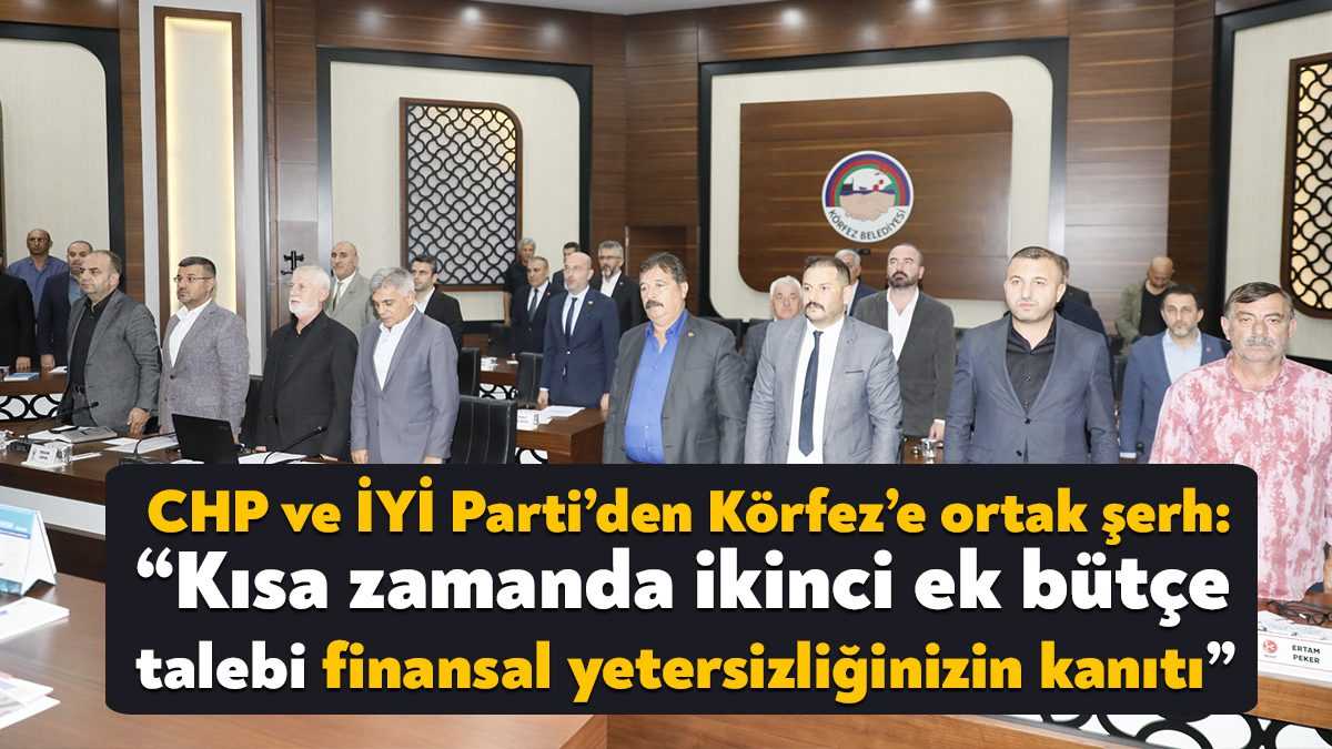 Körfez Belediyesi Ekim ayı meclis toplantısında 2022 mali yılı bütçesine