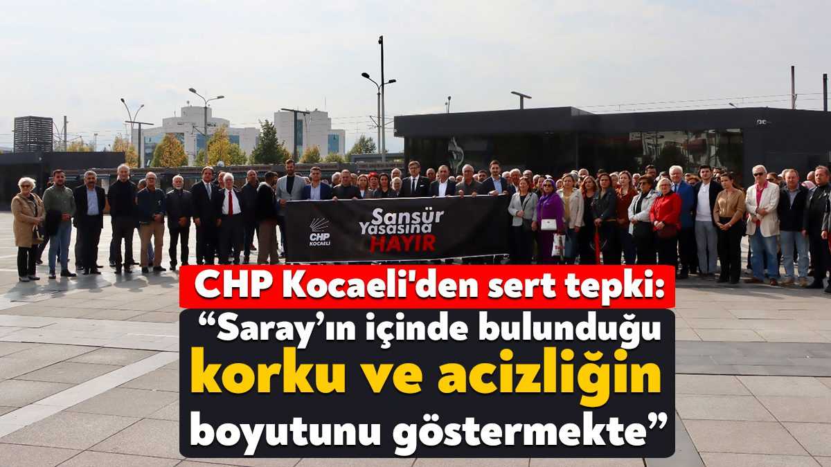 CHP Kocaeli İl Örgütü, Sansür Yasasıyla ilgili bugün İzmit Kent