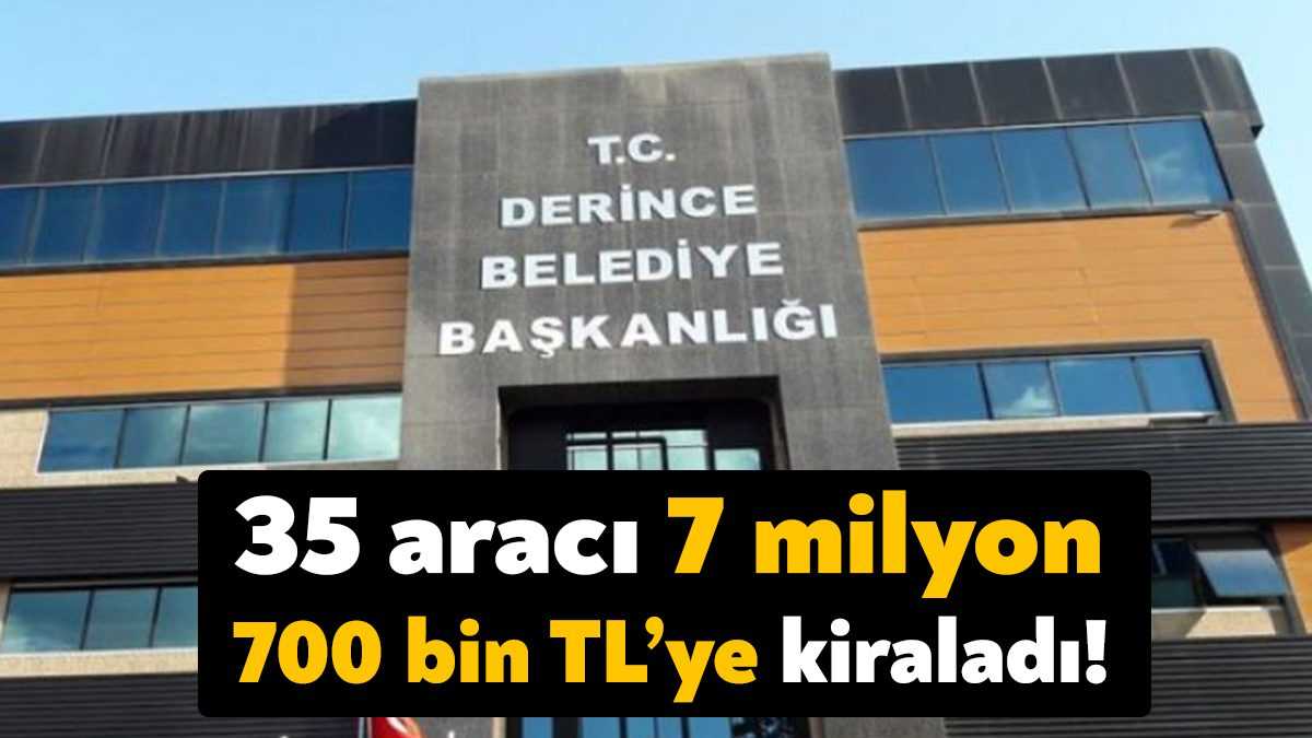 Derince Belediyesi 32 adet binek araç ve 3 adet otobüs