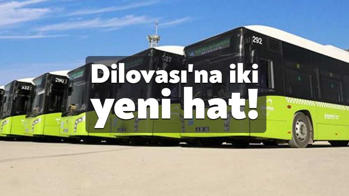 Kocaeli Büyükşehir Belediyesi yaptığı açıklamada Dilovası'nda 325H ve 320H numaralı
