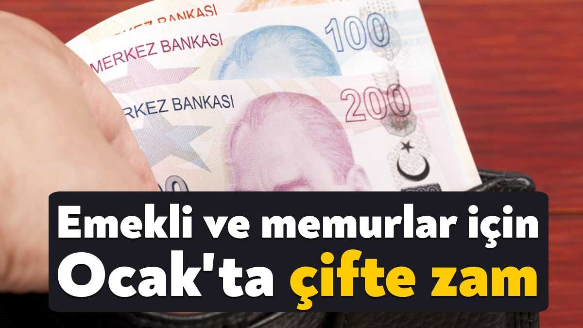 Milyonlarca emekli ve memur, 2023 Ocak ayı maaş zamları için
