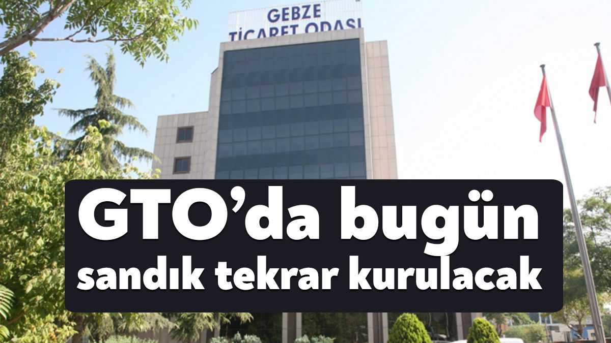 Gebze Ticaret Odası’nda yönetim için bugün ikinci kez sandık kurulacak.