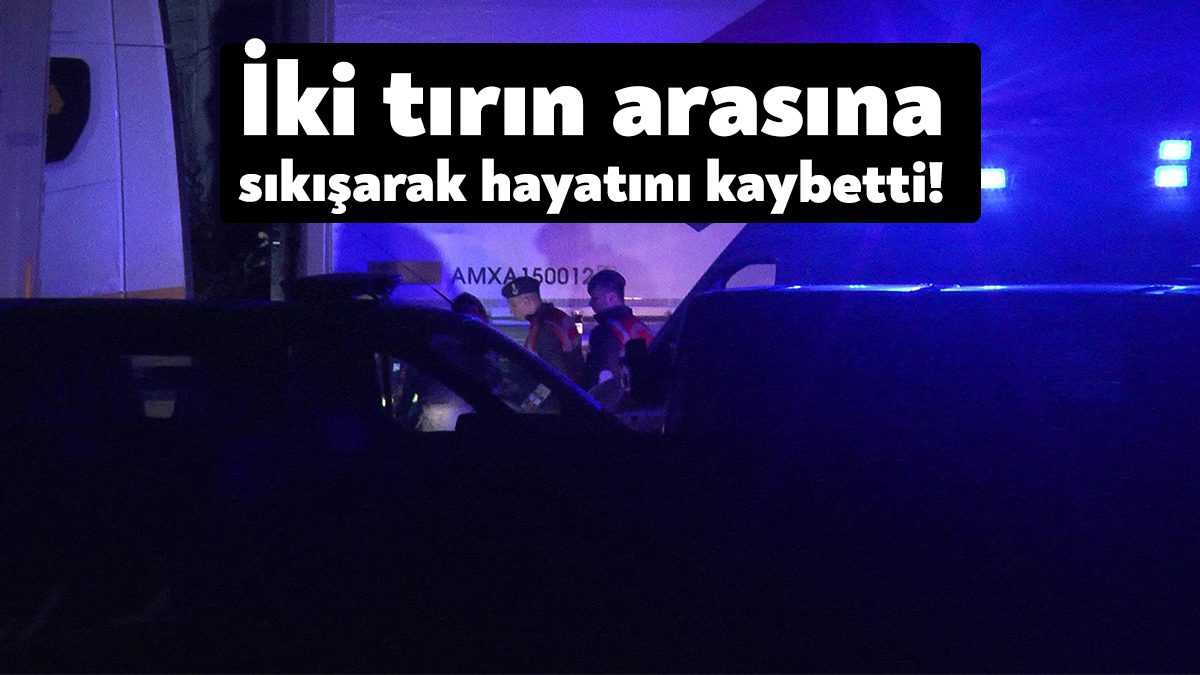 Kocaeli’nin Gebze ilçesinde bulunan bir tır parkı içerisinde freni boşalan