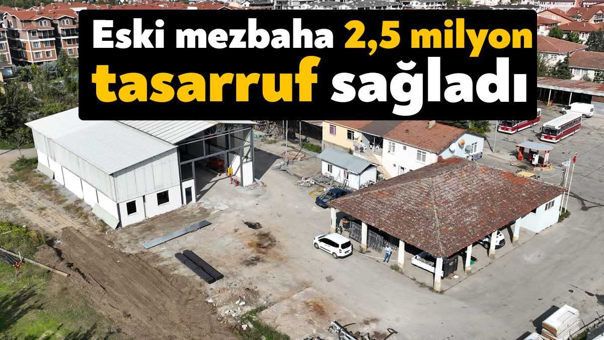 Gölcük Belediyesi; eski mezbaha binasının çelik konstrüksiyon malzemelerini kullanarak yapımını