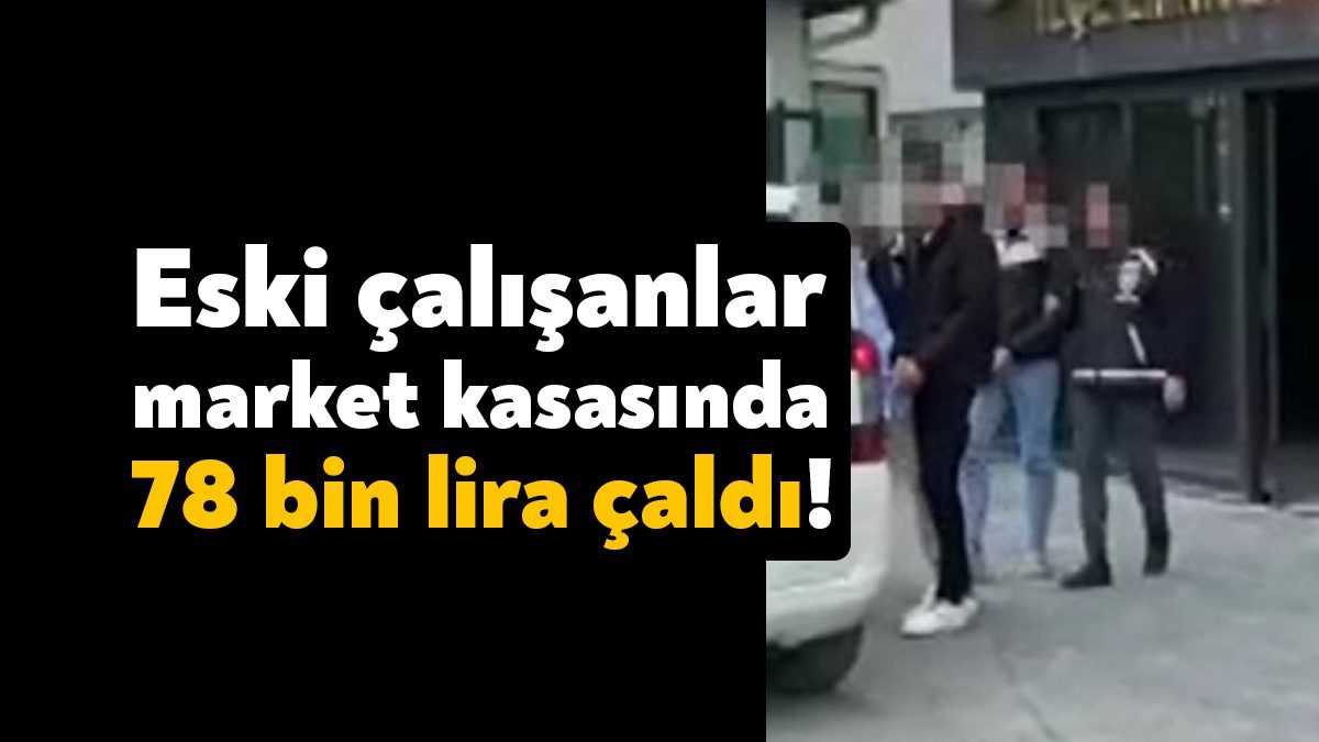 Kocaeli’nin Gebze ilçesinde bir zincir market şubesinin kasasından 78 bin