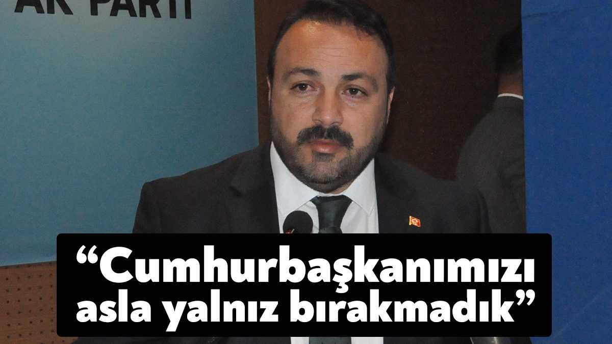 AK Parti Dilovası ilçe danışma toplantısında konuşan AK Parti Dilovası