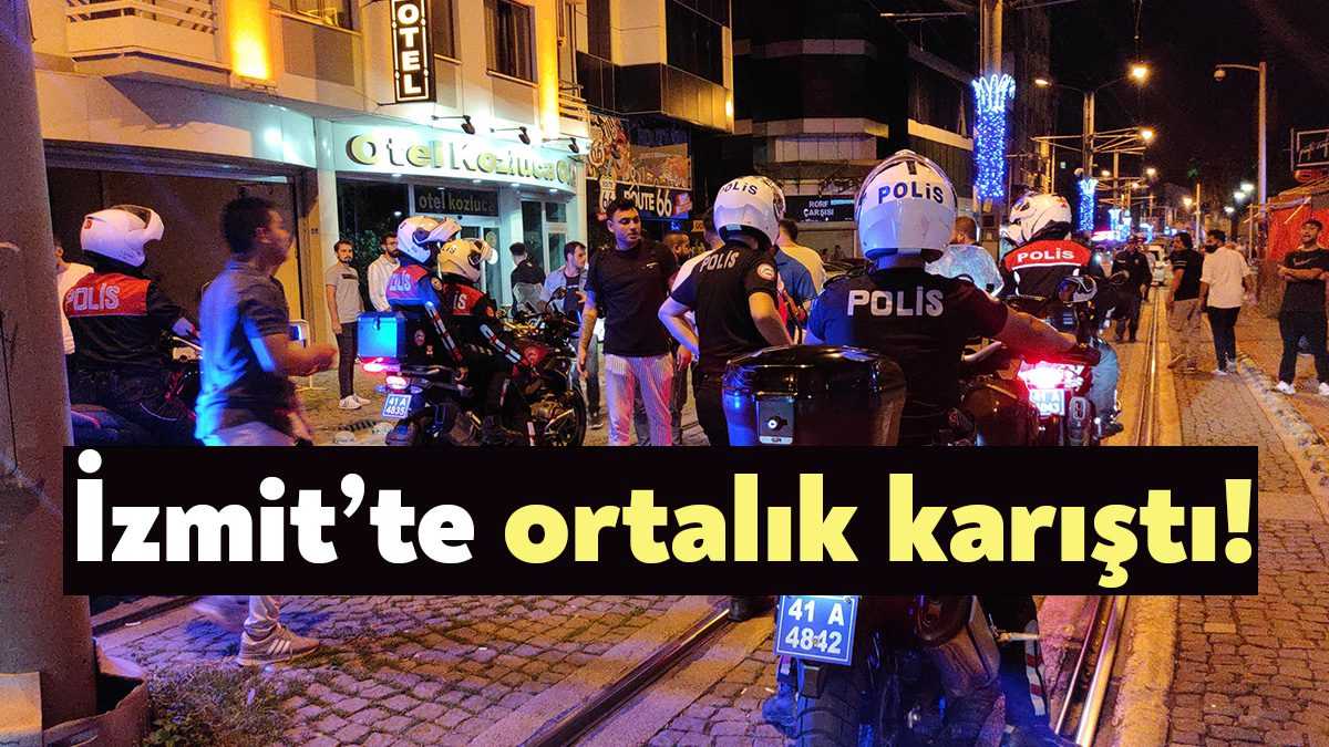 Kocaeli'nin İzmit ilçesinde alkollü olan iki grup arasında çıkan kavgada