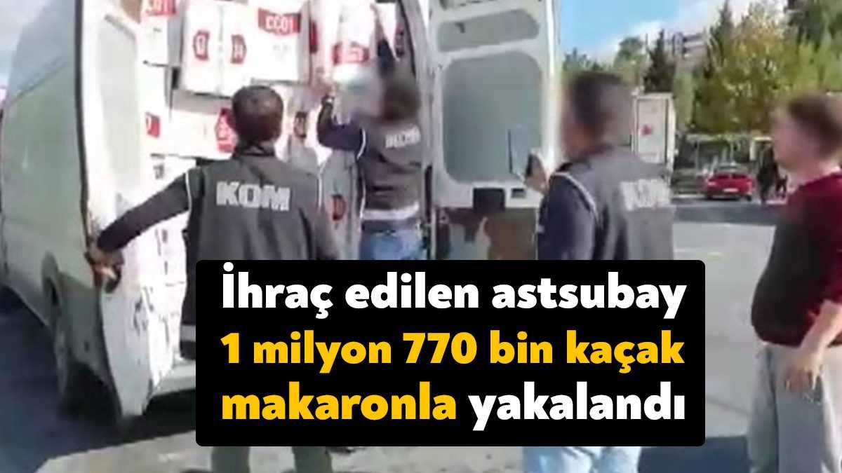 Kocaeli’de durdurulan panelvan araçta 1 milyon 770 bin adet kaçak