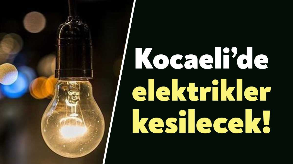 SEDAŞ, Kocaeli’de bakım ve onarım çalışmaları yapılacağını duyururken, çalışmalar kapsamında