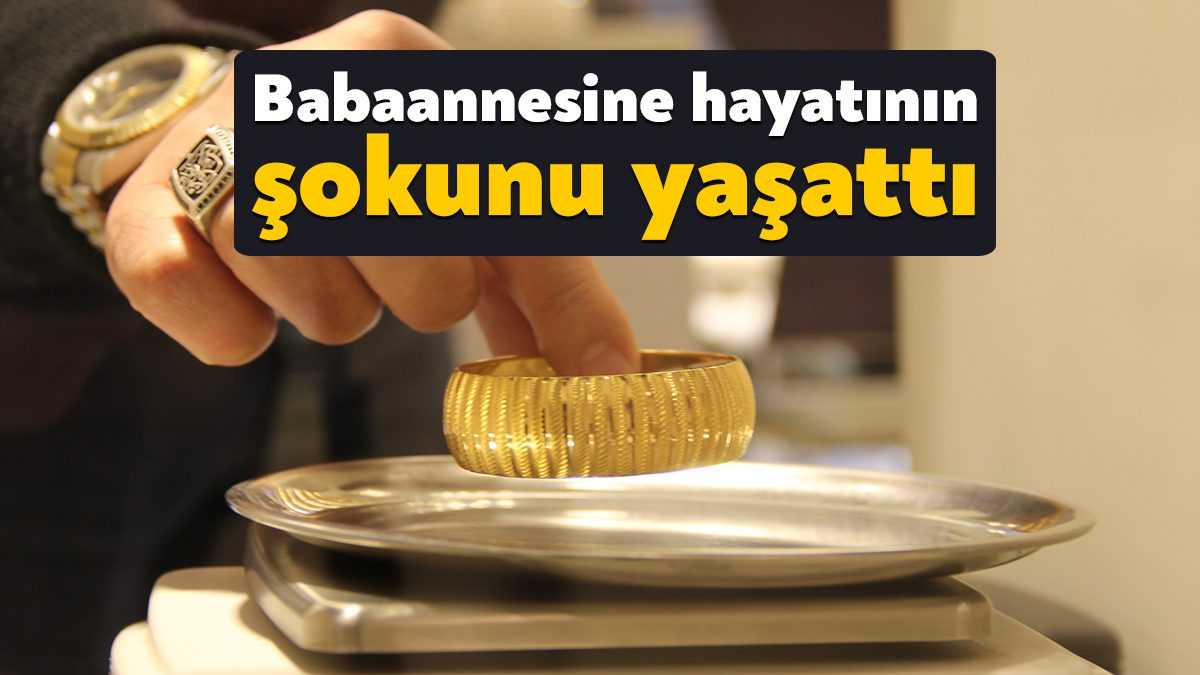 Kocaeli'de babaannesinin kolundaki altın bileziği zorla aldığı iddiasıyla tutuklanan sanığın