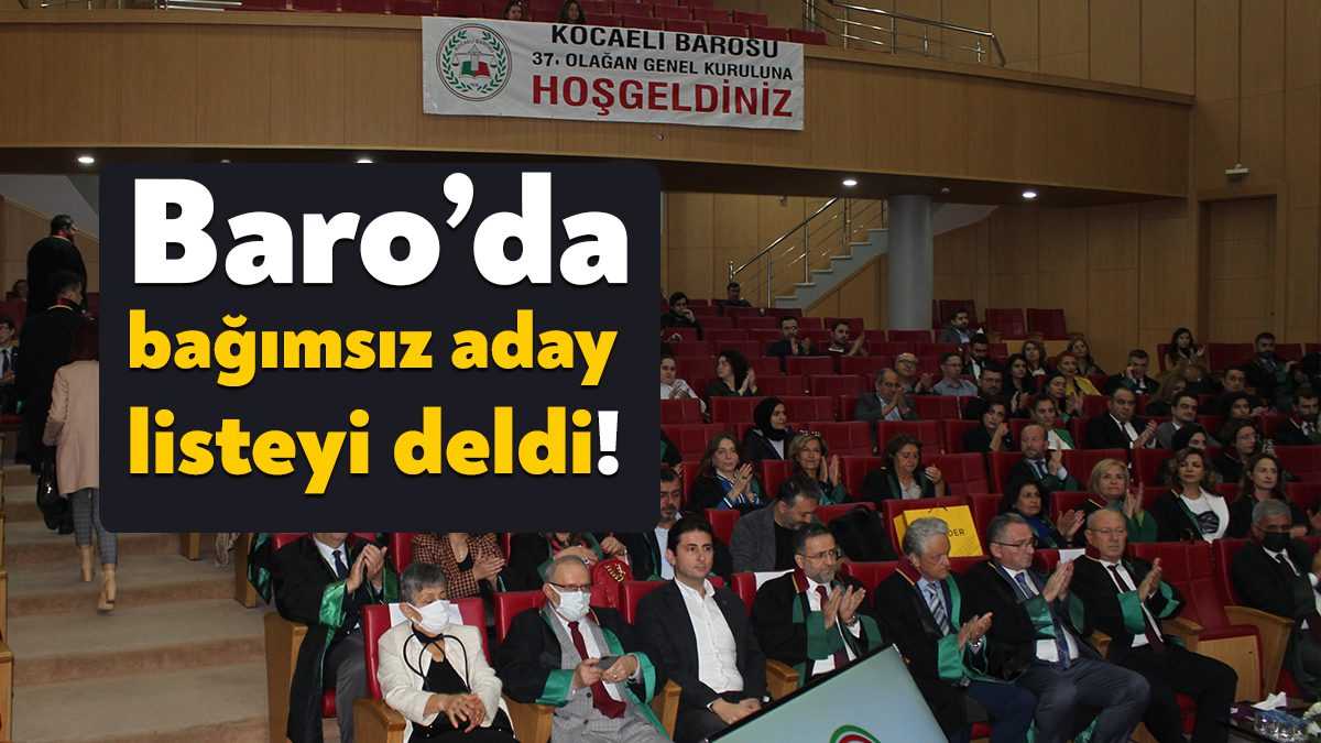 Kocaeli Barosu Başkanı Mehmet Gül olurken 224 oy geçersiz sayıldı.