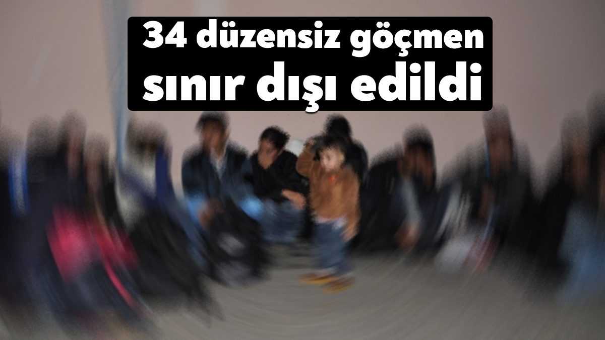 Kocaeli Valiliği, 34 düzensiz göçmenin sınır dışı edildiğini duyurdu.