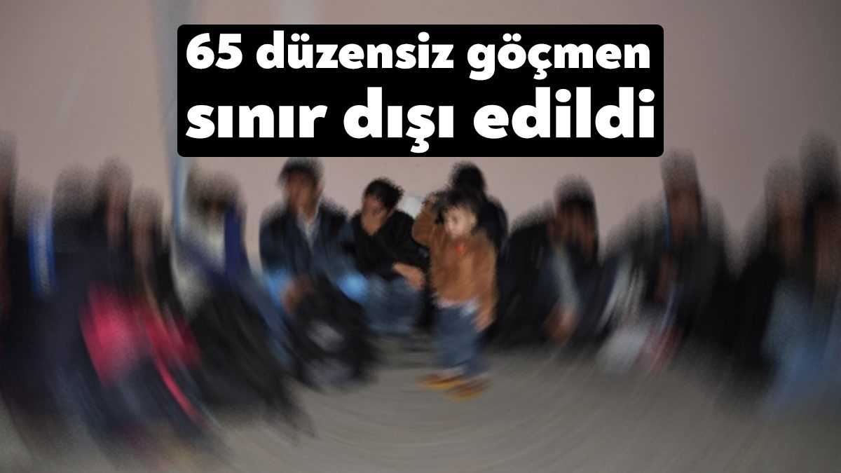 Kocaeli ve çevre illerde güvenlik güçlerince yakalanan 65 düzensiz göçmen