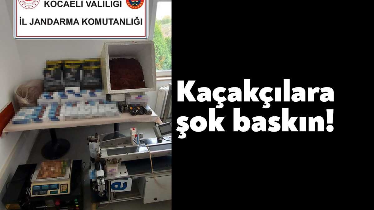 Kocaeli'nin İzmit ilçesinde jandarma ekiplerinin bir eve düzenlediği operasyonda 26
