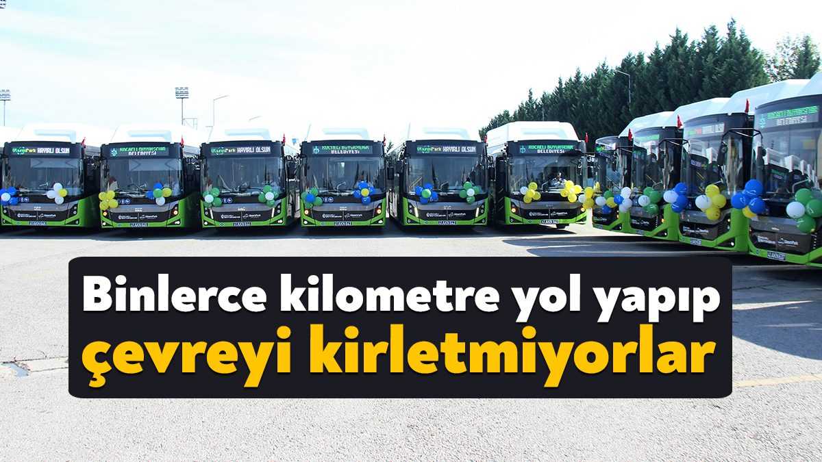 Kocaeli ulaşımını rahatlatacak 30 yeni çevreci otobüs, bugün yollara koyuldu.