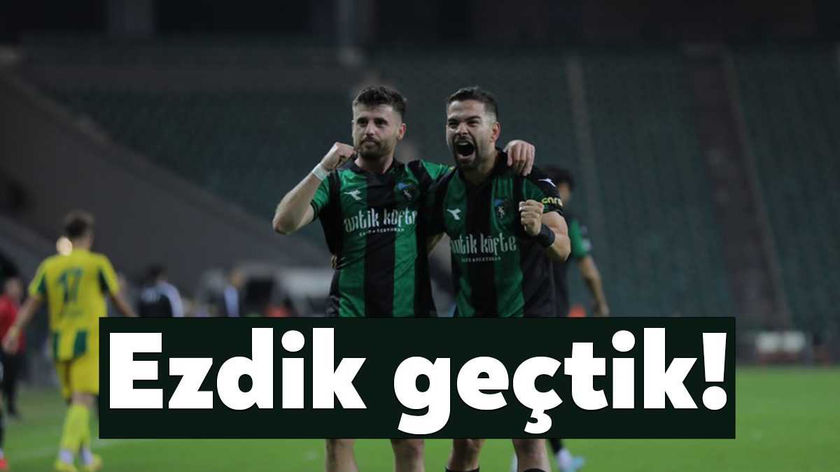 Kocaelispor, yaklaşık 10 bin taraftarının coşkulu desteğiyle Adıyaman FK'yı 2-0