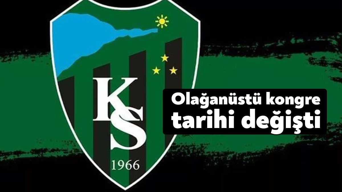 Kocaelispor yönetimi, 26 Kasım Cumartesi oynayacağı maç nedeniyle olağanüstü kongrenin