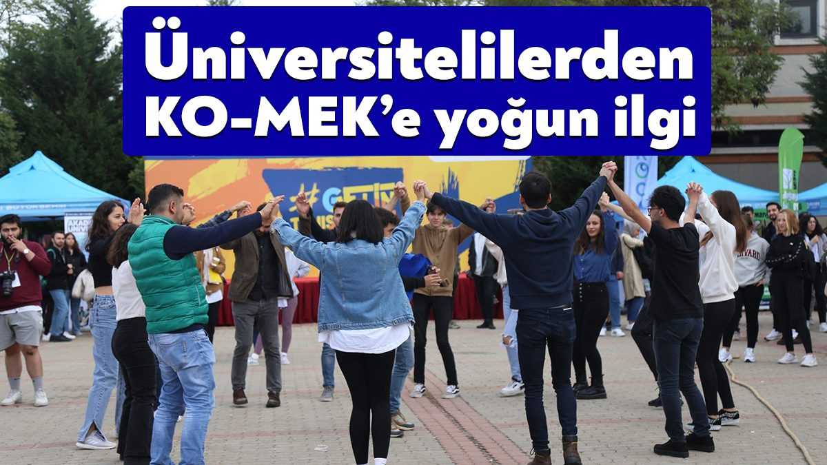 Kocaeli Üniversitesi tanıtım günlerine katılan KO-MEK, yaptığı uygulamalı eğitimlerle büyük