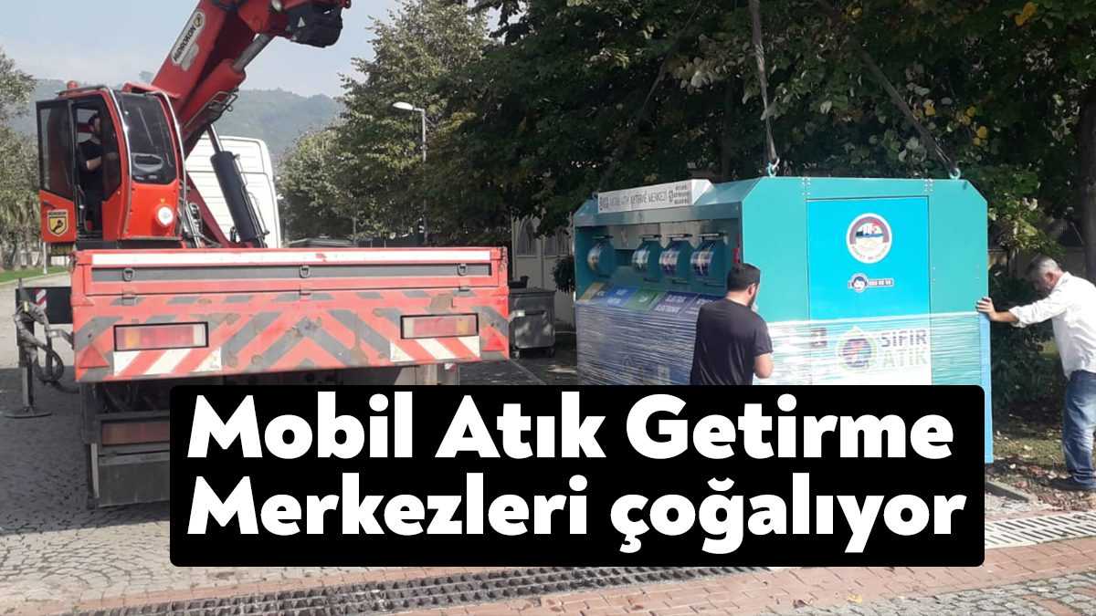 Körfez Belediyesi tarafından ilçe genelindeki dört noktada oluşturulan Mobil Atık