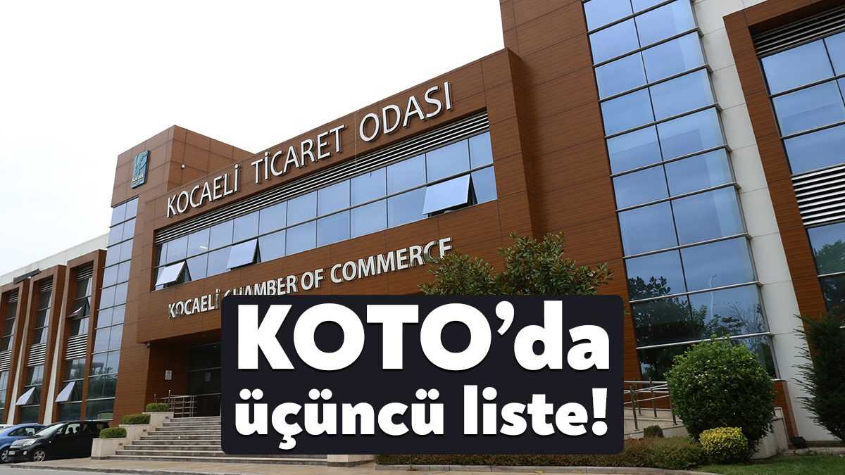 KOTO seçimlerinde plastik ve kimya meslek grubunu kapsayan 7’nci komitede