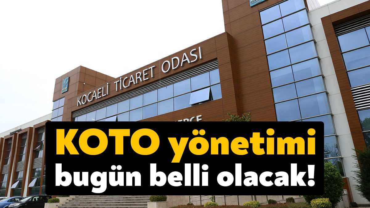 Kocaeli Ticaret Odası yönetimi bugün yapılacak olan seçimle belli olacak.