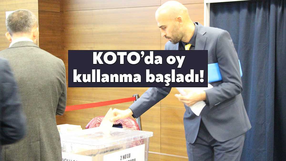 Kocaeli Ticaret Odası (KOTO) komite seçimleri bugün saat 09.00 itibariyle