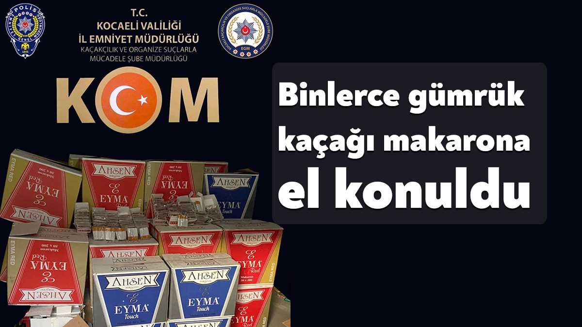 Kocaeli'nin İzmit ilçesinde polis ekiplerince bir iş yerinin deposuna yapılan