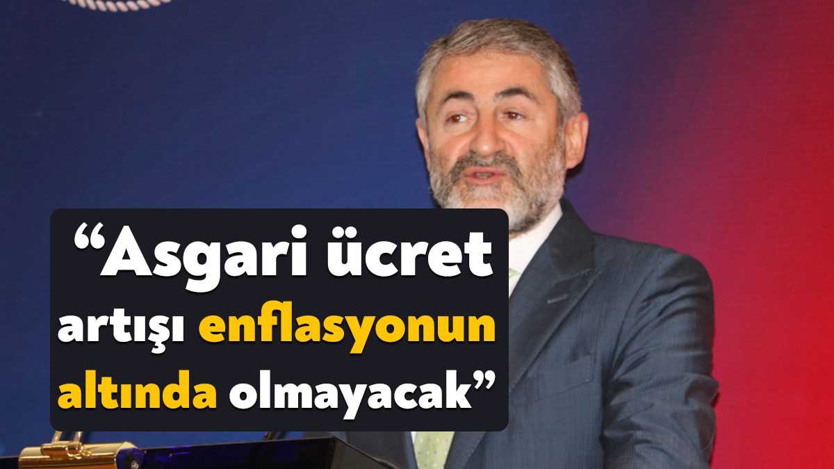 Hazine ve Maliye Bakanı Nureddin Nebati, asgari ücret ve memur