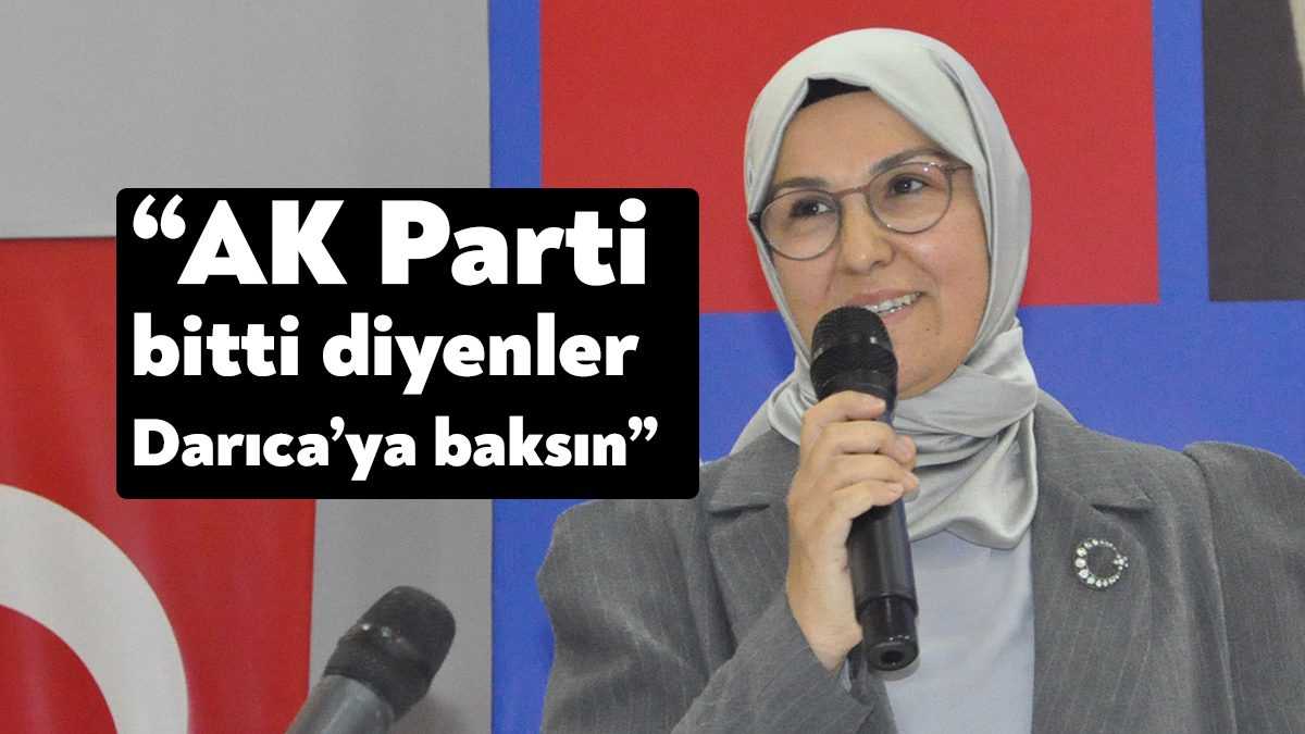 AK Parti Derince Danışma Toplantısında konuşan AK Parti Kocaeli Milletvekili