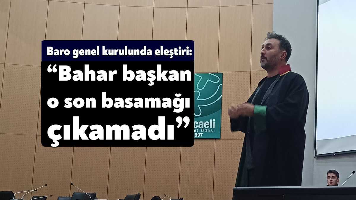 Kocaeli Barosu yönetim kurulu adaylarından Öteki Avukatlar arasında yer alan