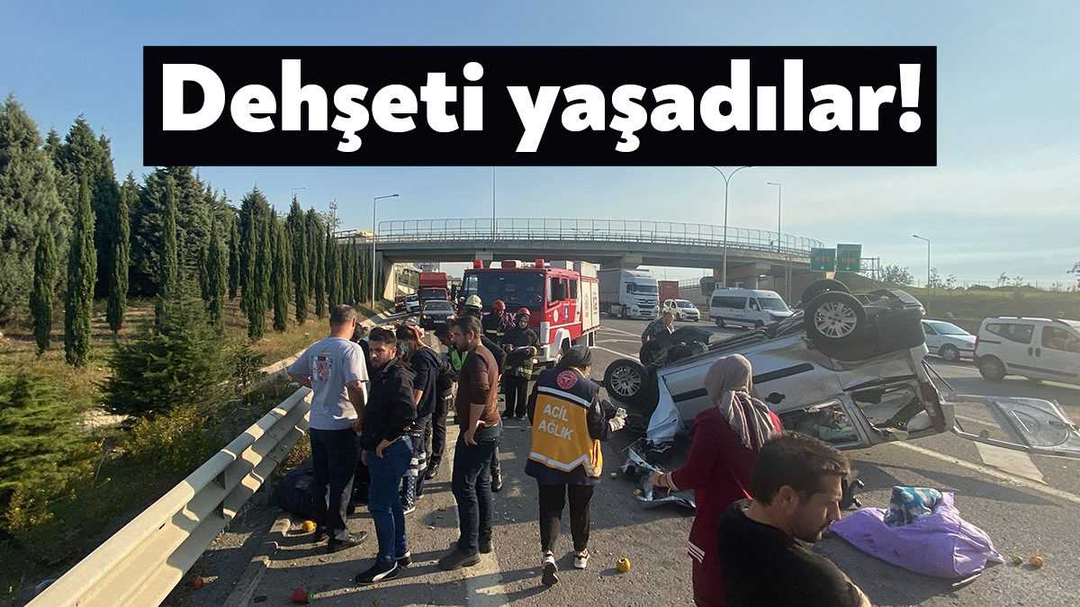 Kocaeli’nin Çayırova ilçesinde ameliyata girecek çocuklarına yetişmek için hastaneye gitmekte