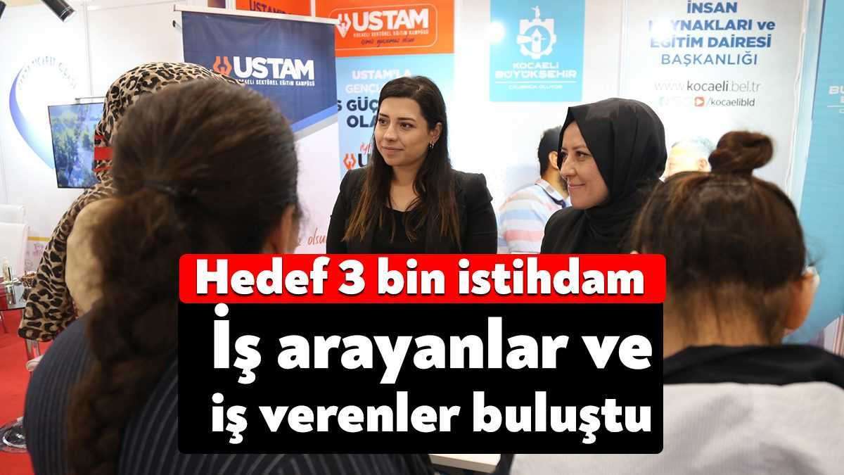 Kocaeli'de düzenlenen "İşte İşin İstihdam Fuarı" iş arayanlar ile işverenleri