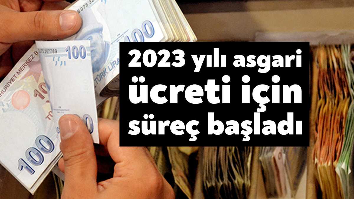 Çalışma ve Sosyal Güvenlik Bakanlığı, 2023 yılında geçerli olacak asgari