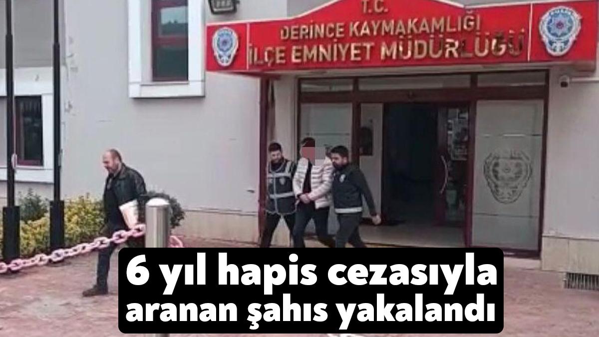 Kocaeli'de 6 yıl 3 ay hapis cezası ile aranan şahıs