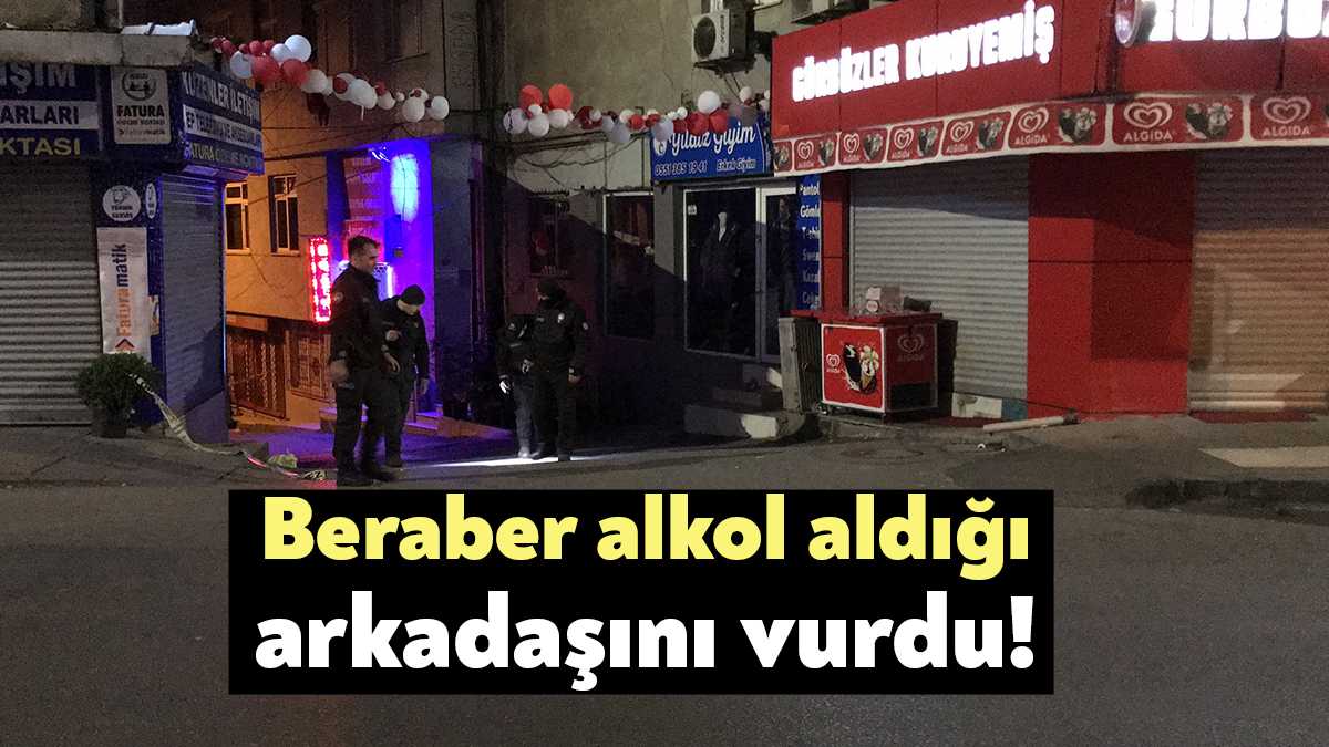  Kocaeli’de beraber alkol alan iki arkadaştan biri diğerini cadde üzerinde