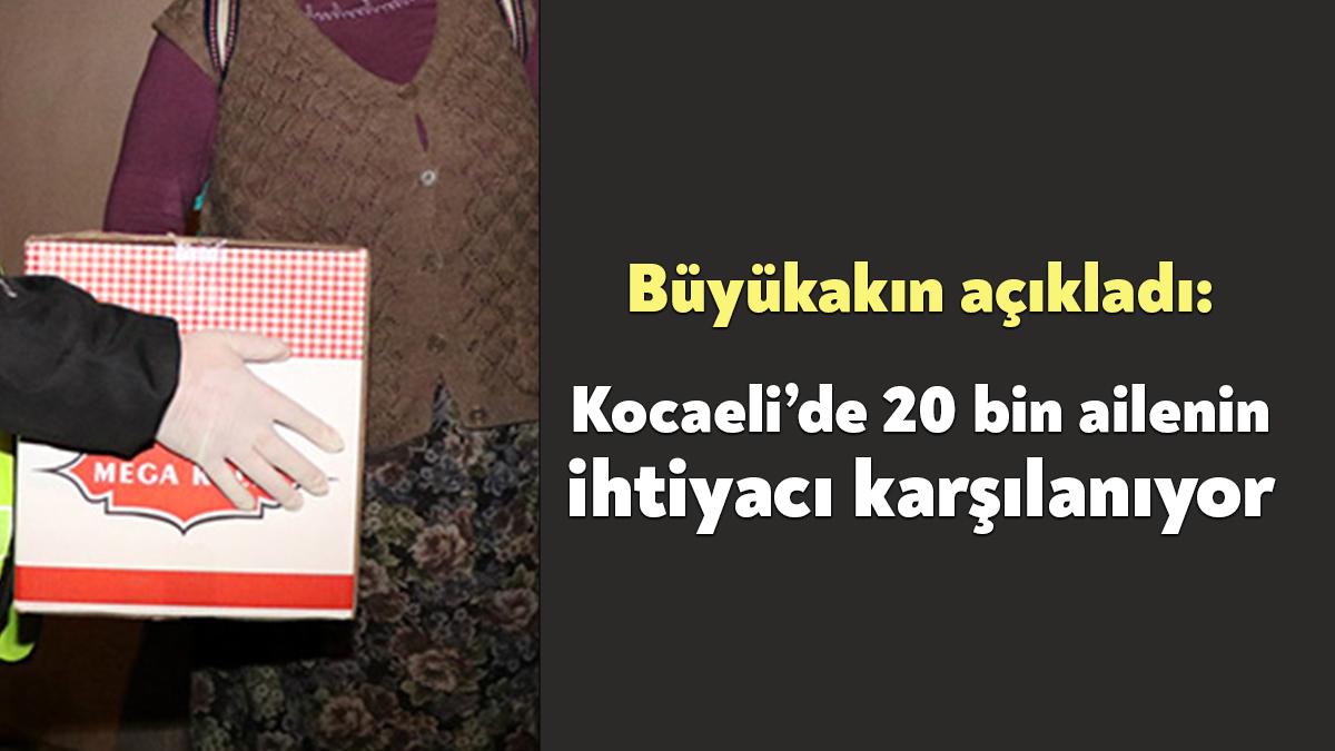 Kocaeli’de yardımlarla ilgili konuşan Kocaeli Büyükşehir Belediye Başkanı Tahir Büyükakın,