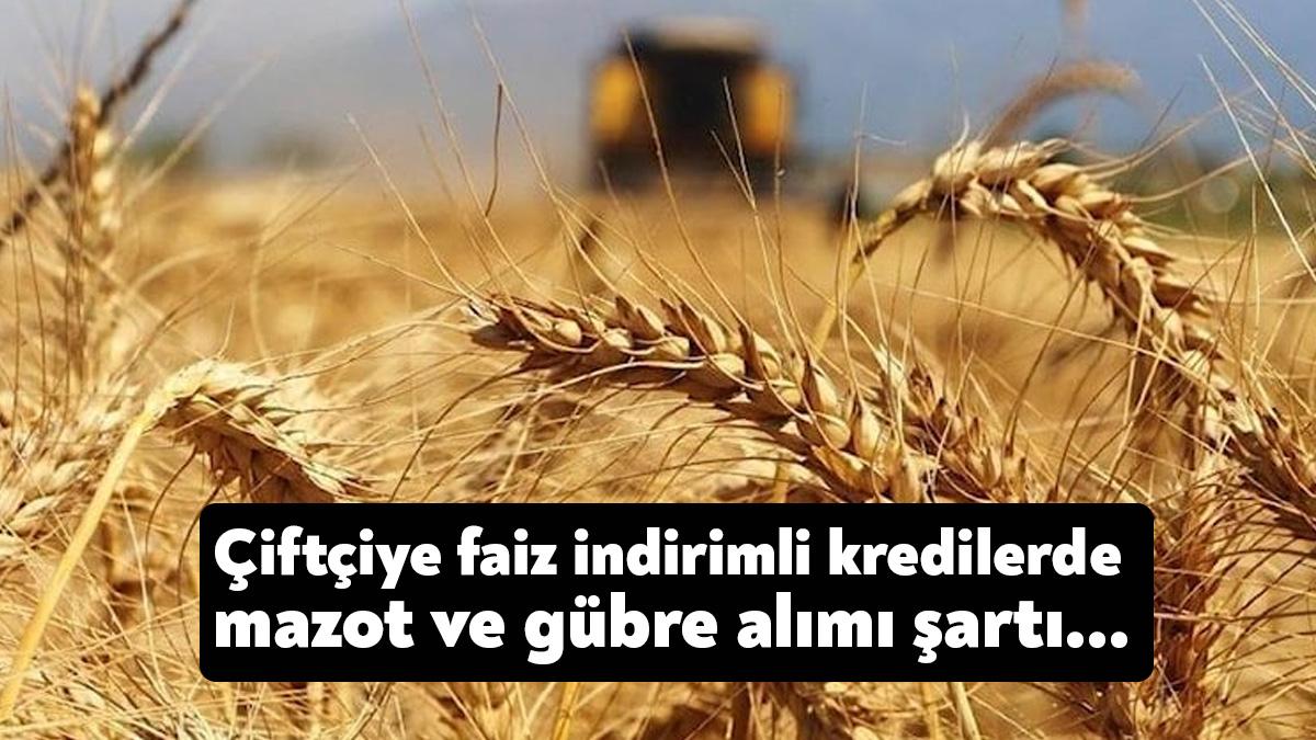 Geleneksel (yaygın) bitkisel üretim başlığı altında kullandırılan bütün faiz indirimli