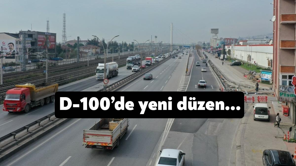 Büyükşehir Belediyesi tarafından alt ve üstyapı çalışmaları tamamlanan D-100 yan