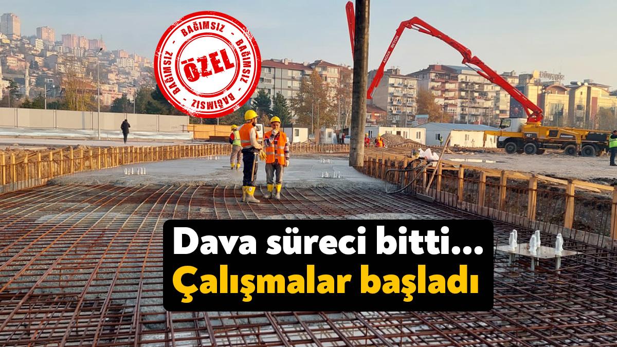 Kocaeli Büyükşehir Belediyesi’nin Milli İrade Meydanı projesinde çalışmalar durmuştu. Bir