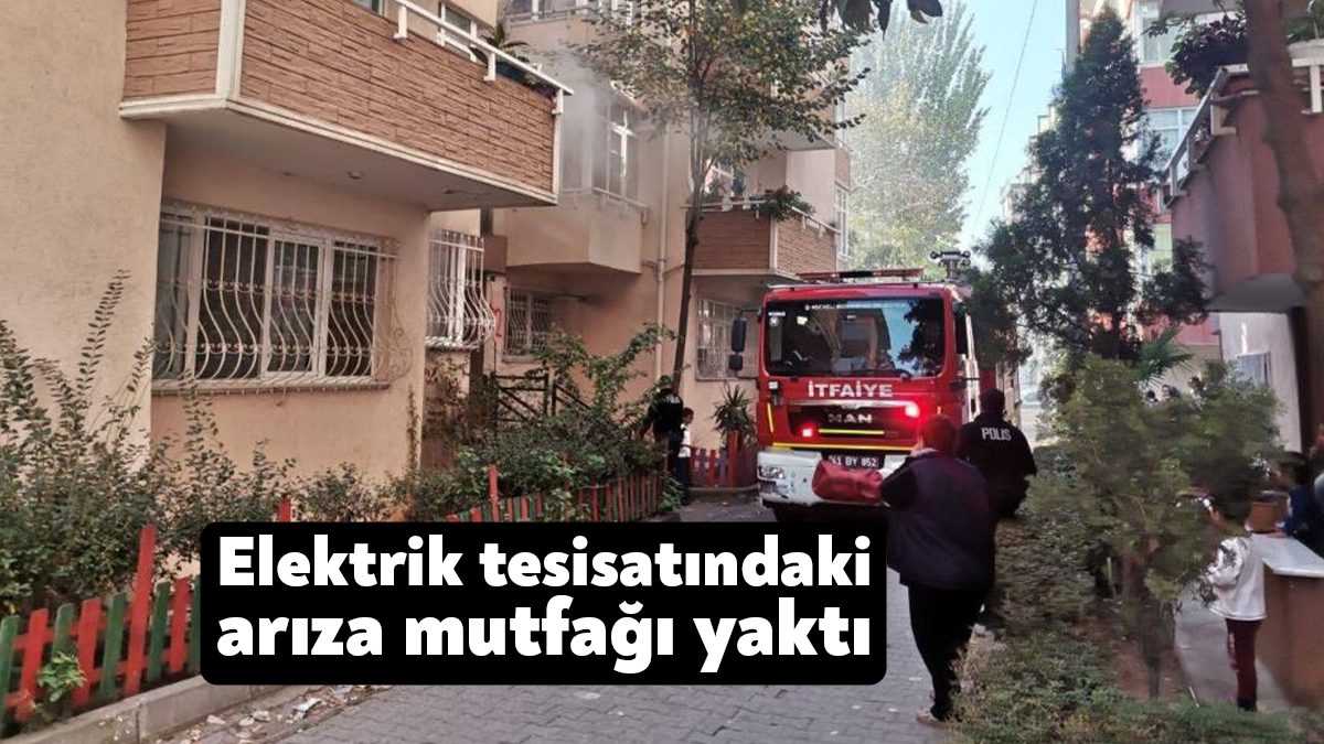 Kocaeli'nin Gebze ilçesinde bulunan sitenin elektrik tesisatındaki arıza, bir dairenin