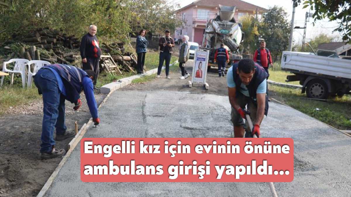 Hastaneye gidip gelmekte zorluk yaşayan engelli kız için İzmit Belediyesi