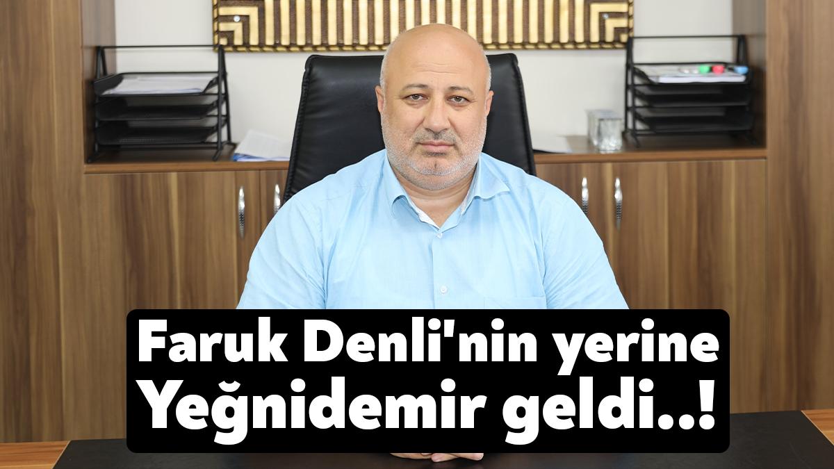 Körfez Belediyesi’nde görev değişimi yaşandı. Faruk Denli’nin istifasının ardından boşalan
