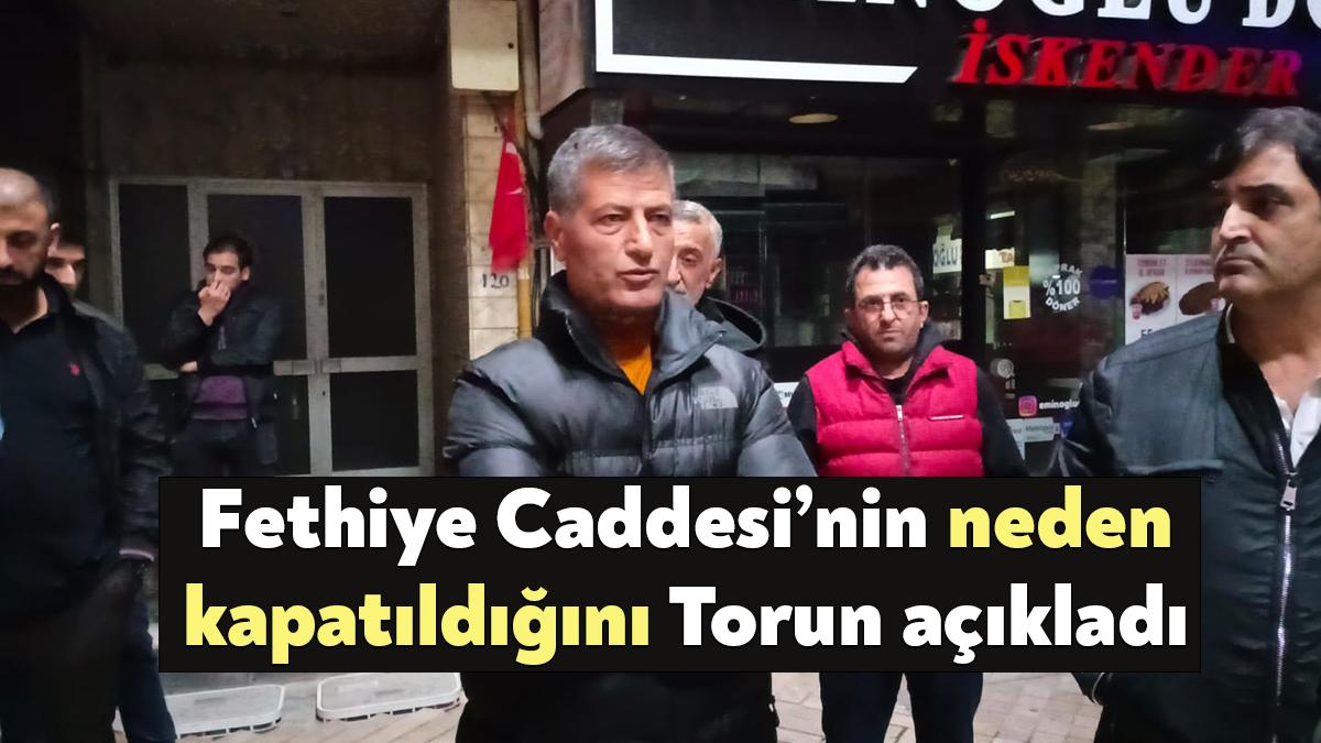 Fethiye Caddesi’ne üç yerden girişin taşlarla kapatılması “Vakıf İş Hanı